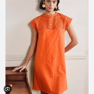 Biden Cutwork Jersey T-Shirt Dress